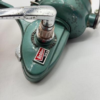 LOT 99: Vintage Fishing Reels: Johnson Sabra 130B, Haddon 283 & JC Higgins