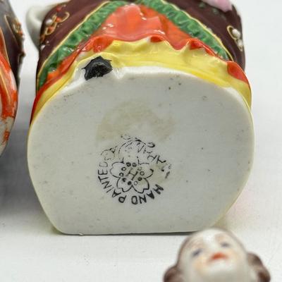 LOT 100: Dresden Doll Style Porcelain Figures, Wall Mounted Victorian Lady w/ Bird & More