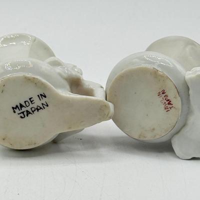 LOT 101: Porcelain Figurines: Victorian Figures, Delft Style Clogs & Windmill