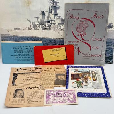 LOT 103: Album The Pennsylvania Academy of the Fine Arts, Many Vintage Pitman NJ Postcards, Local Ephemera