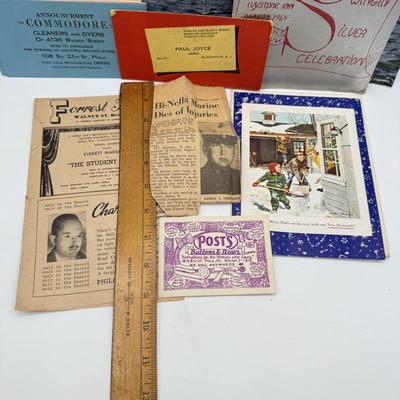 LOT 103: Album The Pennsylvania Academy of the Fine Arts, Many Vintage Pitman NJ Postcards, Local Ephemera