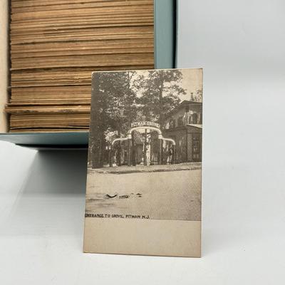 LOT 103: Album The Pennsylvania Academy of the Fine Arts, Many Vintage Pitman NJ Postcards, Local Ephemera
