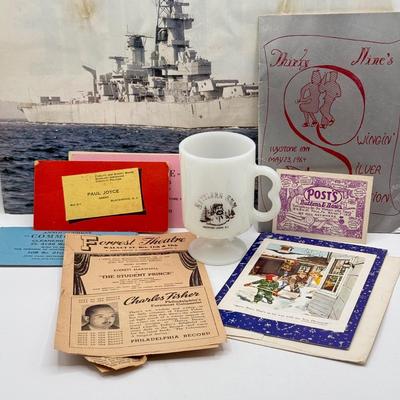 LOT 103: Album The Pennsylvania Academy of the Fine Arts, Many Vintage Pitman NJ Postcards, Local Ephemera