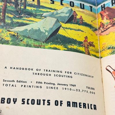 LOT 108: Vintage Girl & Boy Scouts Manuals & Cub Scouts Commemorative Mugs