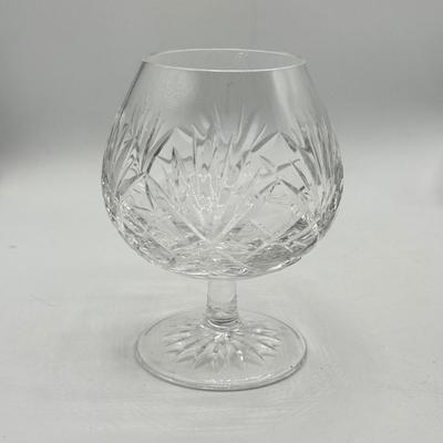 LOT 109: Hand Blown Glass Fish Paperweight w/ Waterford & More Stemmed Crystal Glasses