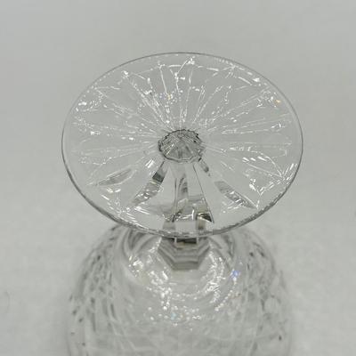 LOT 109: Hand Blown Glass Fish Paperweight w/ Waterford & More Stemmed Crystal Glasses