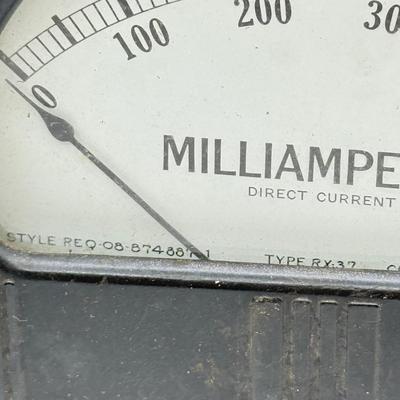 LOT 110: Vintage Meters: Frahm Frequency 115 Volts, Westinghouse Milliamperes, Volts Alternating Current, Percentage Modulation Model 301