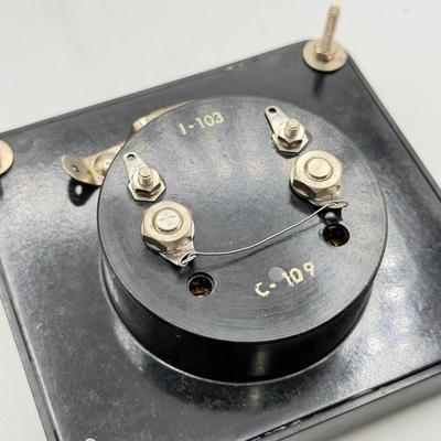 LOT 111: Vintage Simpson Roentgens Panel Meters w/ Boxes & Vintage Hewlett Packard DBM Milliwatts Panel Meter