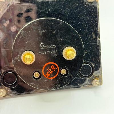 LOT 112: Vintage Simpson Panel Direct Current Meters