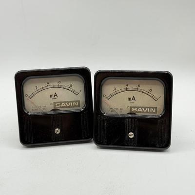 LOT 113: Vintage Savin Panel Meters & Milliamperes Meters