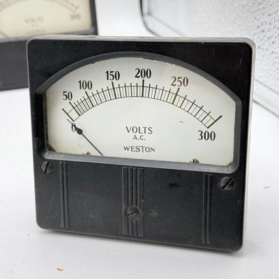 LOT 114: Vintage Weston Meters measuring Decibels, Volts, DC Milliamperes