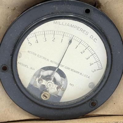 LOT 114: Vintage Weston Meters measuring Decibels, Volts, DC Milliamperes