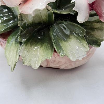 LOT 115: Capodimonte Arte Gaia Porcelain Flower Sculpture