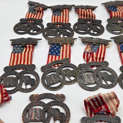 LOT 122J: Vintage Medals from the Patriotic Order of the Sons of America Repair Lot