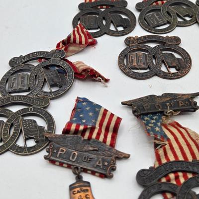 LOT 122J: Vintage Medals from the Patriotic Order of the Sons of America Repair Lot