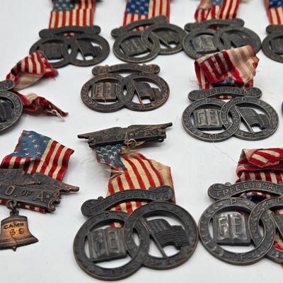 LOT 122J: Vintage Medals from the Patriotic Order of the Sons of America Repair Lot