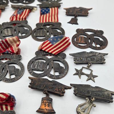 LOT 122J: Vintage Medals from the Patriotic Order of the Sons of America Repair Lot