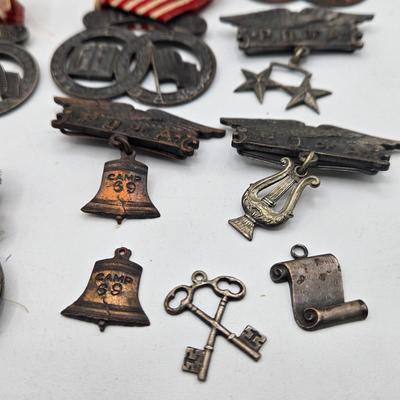 LOT 122J: Vintage Medals from the Patriotic Order of the Sons of America Repair Lot