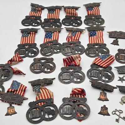 LOT 122J: Vintage Medals from the Patriotic Order of the Sons of America Repair Lot