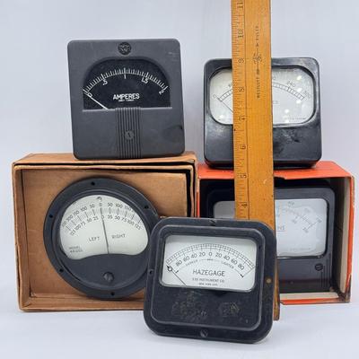 LOT 141: Vintage Panel Meters