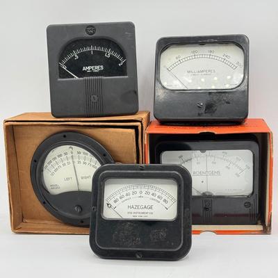 LOT 141: Vintage Panel Meters