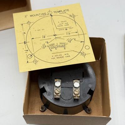 LOT 142: Vintage Triplett Panel Meters, some w boxes