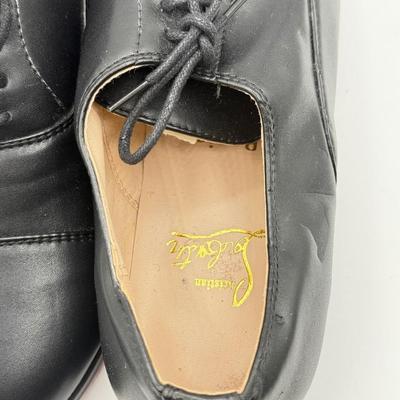 LOT 146: Christian Louboutin Red Bottom Leather Shoes & Vortey Brown Shoes