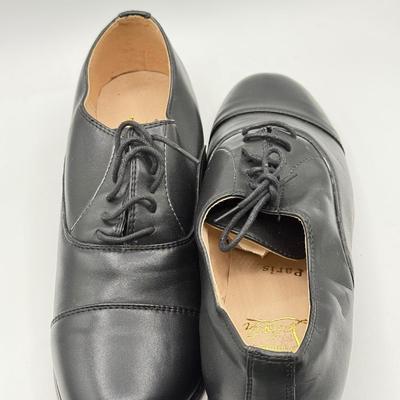 LOT 146: Christian Louboutin Red Bottom Leather Shoes & Vortey Brown Shoes