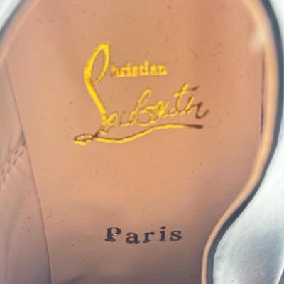 LOT 146: Christian Louboutin Red Bottom Leather Shoes & Vortey Brown Shoes