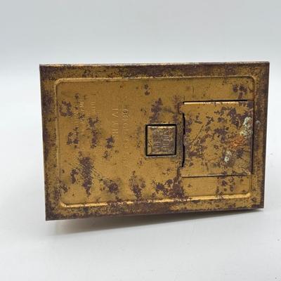 LOT 149: Coin Bank, Vintage Florida Perpetual Desk Calendar, Copper Trays