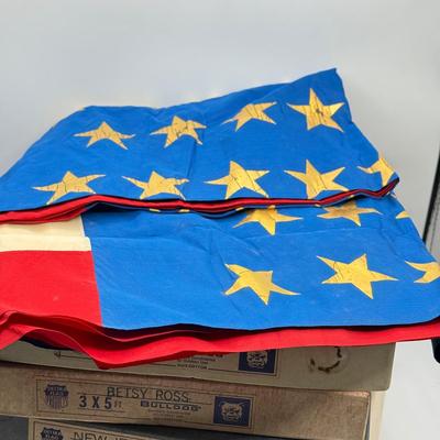 LOT 150: Flags: New Jersey, Bennington, Betsy Ross & More