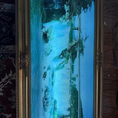 LOT 164: Light Up Motion Waterfall Picture (working)