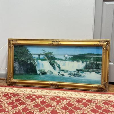 LOT 164: Light Up Motion Waterfall Picture (working)