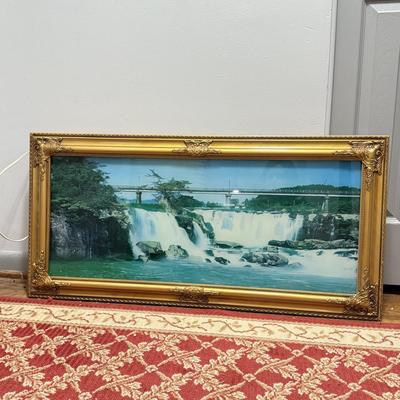 LOT 164: Light Up Motion Waterfall Picture (working)