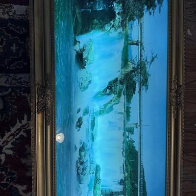 LOT 164: Light Up Motion Waterfall Picture (working)