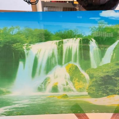 LOT 166: Lights & Motion Waterfall w/ Mirrored Frame (Works)