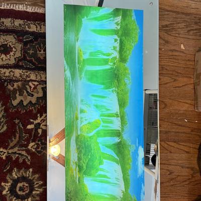 LOT 166: Lights & Motion Waterfall w/ Mirrored Frame (Works)