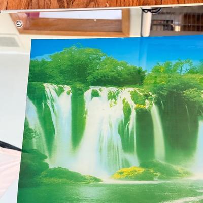 LOT 166: Lights & Motion Waterfall w/ Mirrored Frame (Works)