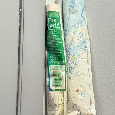 LOT 167: Large Reproduction "Map of History" Book & Maps