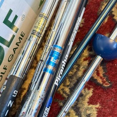LOT 168: Variety of Golf Clubs & Golf Accessories
