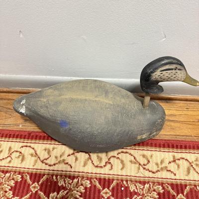 LOT 169: Wood Decoy Duck (22” long)