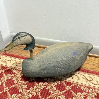 LOT 169: Wood Decoy Duck (22” long)