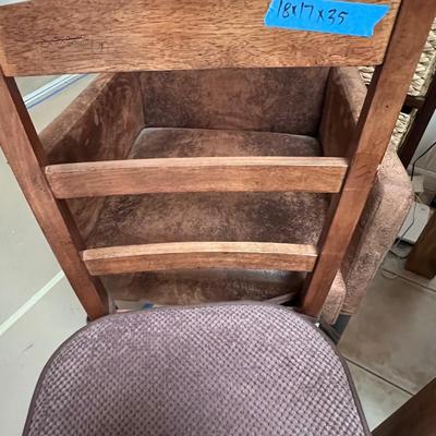 Sold Wood Rectangular Table and 4 Chairs