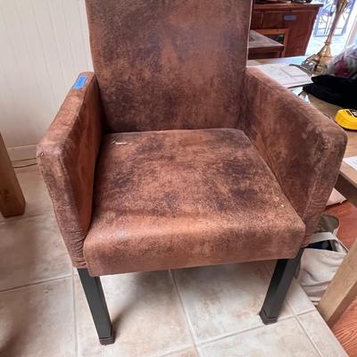 Sold Wood Rectangular Table and 4 Chairs