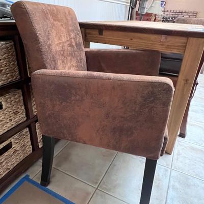 Sold Wood Rectangular Table and 4 Chairs