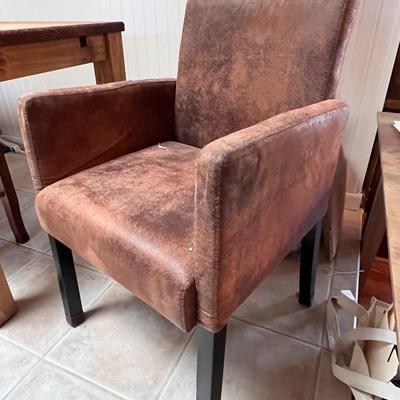 Sold Wood Rectangular Table and 4 Chairs