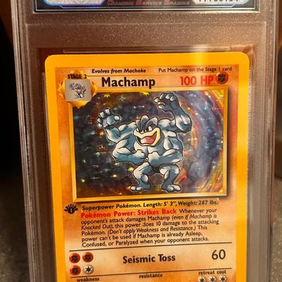 1999 Pokemon 1st Edition Machamp #8 Holo