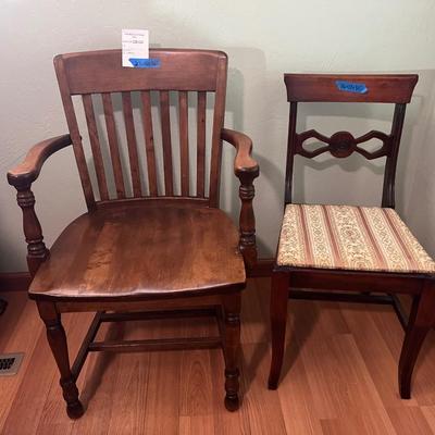 2 Wooden Chairs
