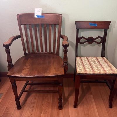 2 Wooden Chairs