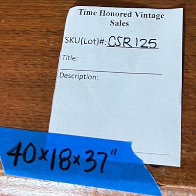 Walnut 4-Drawer Dresser with "fruit and nut" pulls.